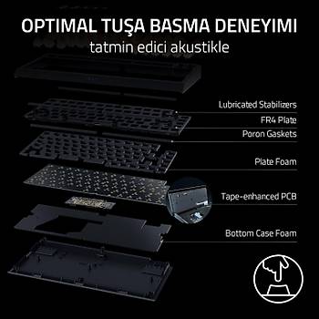 Razer BlackWidow V4 %75 US Layout RGB TKL Orange Switch Kablolu Mekanik Oyuncu Klavyesi RZ03-05000400-R3E1