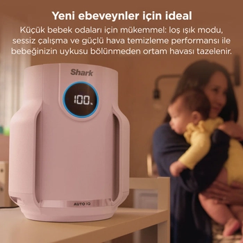 Shark Neverchange5 Compact Pro Hava Temizleyici Pembe Rose HP072EUPK