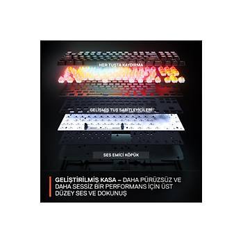 Steelseries Apex Pro TKL Gen3 Beyaz SSK64899 RGB OmniPoint 3.0 HiperManyetik Switch Kablolu Mekanik Oyuncu Klavyesi