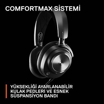 SteelSeries Arctis Nova Pro X SSH61528 7.1 Surround PC Xbox Mikrofonlu Siyah Kablolu Gaming Oyuncu Kulaklk