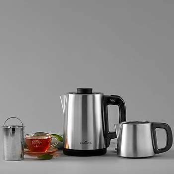 KARACA TEA BREAK INOX SIYAH 1650 W CELIK SU ISITICI CAY MAKINESI KE-CM1651 