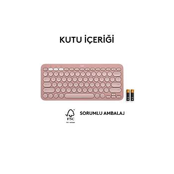 Logitech Pebble Keys 2 K380S 920-011861 Pembe TKL Q Kablosuz Klavye