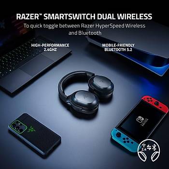 Razer Barracuda X S�YAH  RZ04-04430100-R3M1 Kablosuz Oyuncu Kulakl�k
