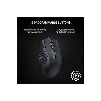 Razer Naga V2 HyperSpeed RZ01-03600100-R3U1 Optik Makrolu Kablosuz Oyuncu Mouse
