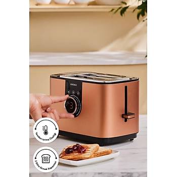 Karaca 2303 Inox 2 Dilim Kapasiteli Ekmek K�zartma Makinesi Bronze