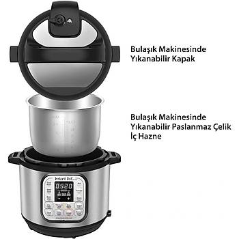 Instant Pot Duo 7'si 1 Arada Ak�ll� Pi�irici, 5.7 L, D�d�kl� Tencere, Yumu�ak Pi�irici, Pilav Pi�irici, Sote Tavas�, Yo�urt Haz�rlay�c�, Buharl� Pi�irici Ve Yemek Is�t�c�s�