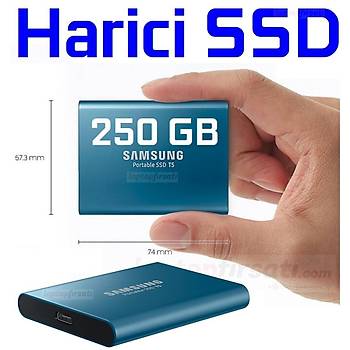 SAMSUNG T5 250GB TAINABLR HARC SSD MU-PA250B/WW - 3y garanti