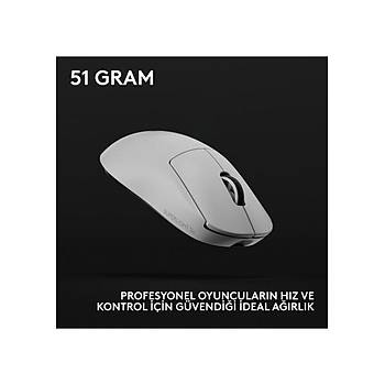 Logitech G PRO X Superlight 2C Beyaz 910-007539 44K Lightspeed Hero 2 Optik �arjl� 51gram Kablosuz Oyuncu Mouse