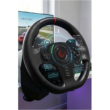 Rampage V900-S PS3/PS4/PC/XBOXONE/XBOX360 Uyumlu Pedall� Gaming Oyuncu Direksiyonu
