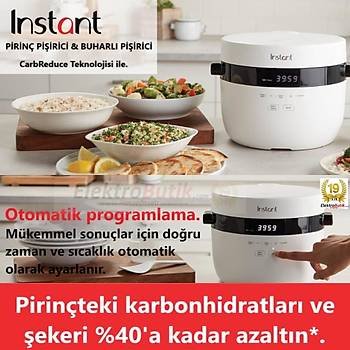 Instant Pot H�zl� Pilav Pi�irici ve Buharl� Pi�irici 20 Porsiyon 2.8 Lt.