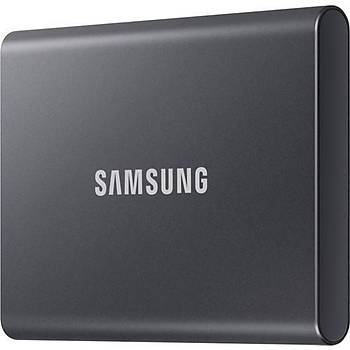 Samsung T7 500GB 1050MB-1000MB/s USB 3.2 Gen2 Taþýnabilir SSD Titan Grisi MU-PC500T/WW (3 Yýl Samsung Türkiye Garantili)