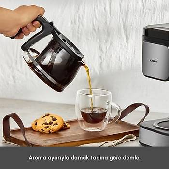 Karaca Just Coffee Aroma 2 In 1 Filtre Kahve ve �ay Demleme Makinesi Inox