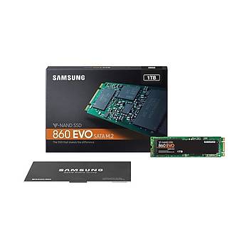 Samsung 860 EVO 1TB 550MB-520MB/s M.2 Sata SSD MZ-N6E1T0BW (5 Yýl Samsung Türkiye Garantili)