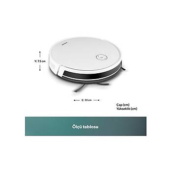 Homend Alex 1288H Moplu ve Ak�ll� Robot S�p�rge Gyroscope Beyaz