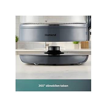 Homend Infinity XL 1764H 1900 WATT Cam �ay Makinesi Antrasit Siyah