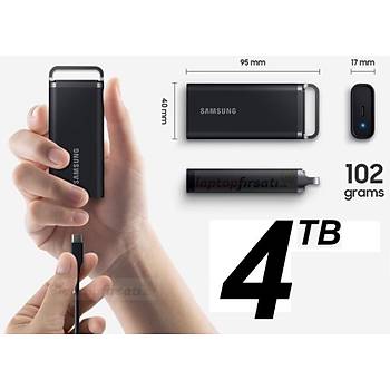 Samsung T5 EVO 4TB MU-PH4T0S 460MBSn USB 3.2 Harici Tasinabilir SSD Siyah 3 YIL Samsung TURKIYE Garantili
