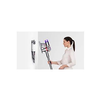 DYSON V8 KABLOSUZ DIKEY SARJLI SUPURGE GUMUS NIKEL 2 YIL DYSON TURKIYE GARANTILI
