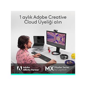 Logitech MX Master 4 Siyah 910-007562 �arjl� Kablosuz Ergonomik Mouse