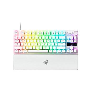 Razer Huntsman V3 Pro Beyaz RGB TKL Analog Optical Switch Kablolu Oyuncu Klavyesi RZ03-04981700-R3M1