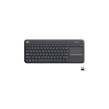 Logitech K400 Plus 920-007149 Touchpad Dokunmatik Smart TV Siyah Q Kablosuz Klavye