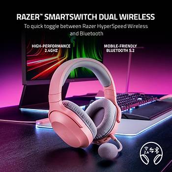 Razer Barracuda X PEMBE  RZ04-04430300-R3M1 Kablosuz Oyuncu Kulakl�k