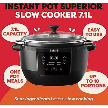 Instant Pot 4in1 7.1 lt �ok Ama�l� Pi�irici Yava� Pi�irici 800W SCMC8000
