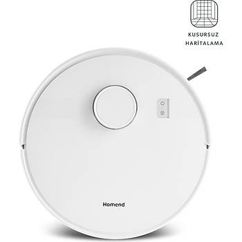 HOMENDALEX LASER 1291H MOPLU VE HARITALAMALI 5 KPA ROBOT SUPURGE BEYAZ 2025