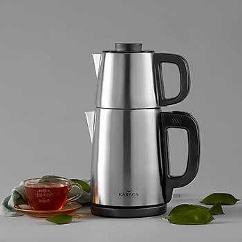 KARACA TEA BREAK INOX SIYAH 1650 W CELIK SU ISITICI CAY MAKINESI KE-CM1651 