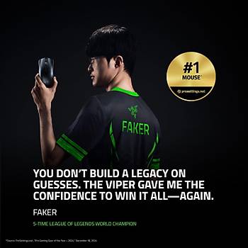Razer Viper V3 PRO Siyah RZ01-05120100-R3G1 Ultralight Optik 35K Kablosuz Oyuncu Mouse
