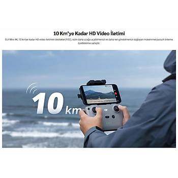 DJI MINI 4K 30 FPS DRONE GRI 2 YIL RESMI DISTRIBUTOR GARANTILI 
