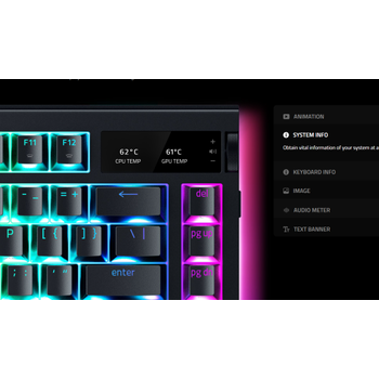 Razer BlackWidow V4 Pro%75 RZ03-05130300-R3E1 Orange Switch RGB OLED Kablosuz Mekanik Oyuncu Klavye