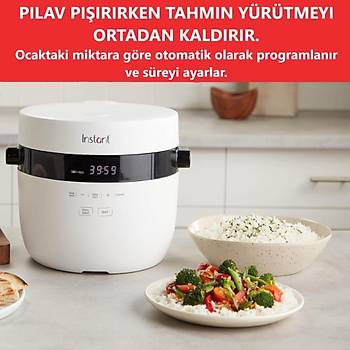 Instant Pot H�zl� Pilav Pi�irici ve Buharl� Pi�irici 20 Porsiyon 2.8 Lt.