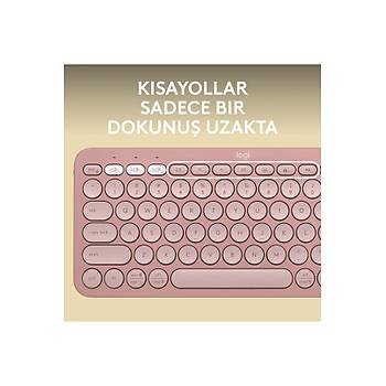 Logitech Pebble Keys 2 K380S 920-011861 Pembe TKL Q Kablosuz Klavye