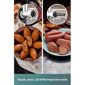 Homend Meatbox 3102H K�yma ve Sal�a Makinesi 1000W Paslanmaz �elik Materyal ile G��l� Performans