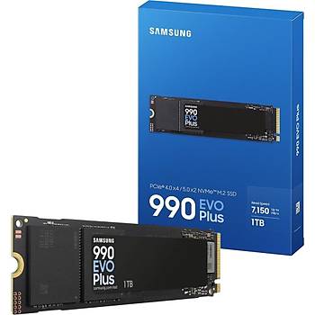 Samsung 990 EVO Plus 1TB MZ-V9S1T0BW 7150MB-6300MBSn PCIE GEN 4.0 X4 5.0 X2 NVME 2.0  M.2 SSD 5 YIL Samsung TURKIYE Garantili