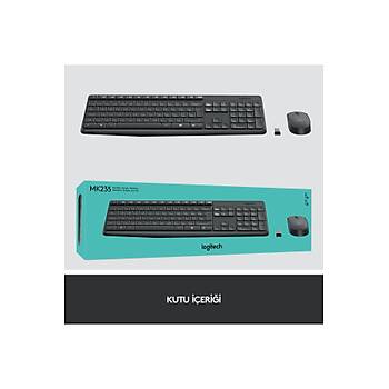 Logitech MK235 920-007925 Kablosuz Klavye Mouse Seti