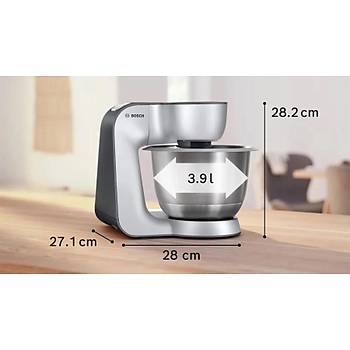 Bosch Mum58359 Serie 4 Mutfak Makinesi Mum 5 1000 W Metalik Inoks G�m��