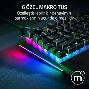 Razer Blackwidow V4 RZ03-04691200-R3L1 Chroma RGB Green Switch Kablolu Mekanik Oyuncu Klavye