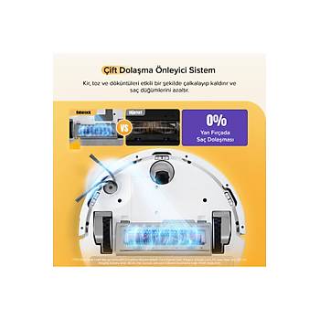 Roborock Q8 Ak�ll� Robot S�p�rge Beyaz 10.000 Pa Cekis Gucu 2 YIL ROBOROCK TURKIYE GARANTILI