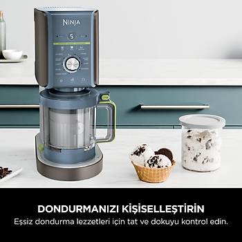 Ninja CREAMi Deluxe 10-in-1 Dondurma ve Frozen Makinesi-Blackberry NC502EUND