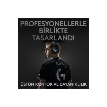 Logitech G Pro X 981-000907 Wireless Lightspeed 7.1 Kablosuz Kulak �st� Oyuncu Kulakl���