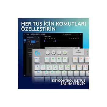 Logitech G915 X Lightspeed TKL Beyaz 920-012737 Kablosuz Mekanik Oyuncu Klavye