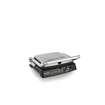 Schafer Concept Grill 2000 W Y�kanabilir Plaka Tost Makinesi-Inox 2S082-25007-INX01