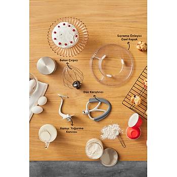 Karaca Chefcrafter Hamur Yo�urma Makinesi Porcelain White 1900W 7L