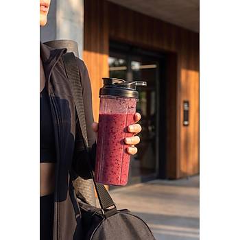 Karaca Blendfit Go K�rm�z� Personal Ki�isel Smoothie Blender Buz K�r�c�l� �ift Hazne  600ml & 400ml