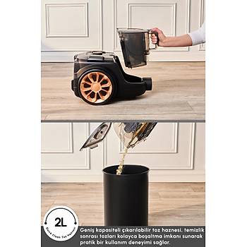Karaca Vantuz High Force F2 Matte Black Copper Elektrikli S�p�rge
