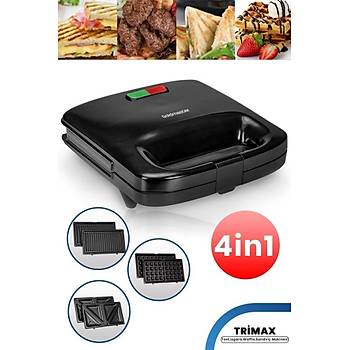 GOLDMASTER GM7452 TRIMAX 4 IN 1 TOST IZGARA WAFFLE SANDVIC MAKINESI