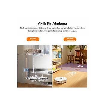Roborock Qrevo Pro Ak�l� Robot S�p�rge Beyaz 2 YIL ROBOROCK TURKIYE GARANTILI