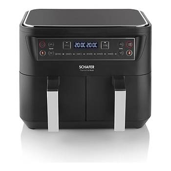 SCHAFER FIT FRY DUAL AIRFRYER SIYAH