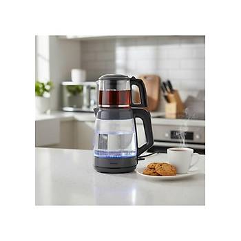 Homend Infinity XL 1764H 1900 WATT Cam �ay Makinesi Antrasit Siyah